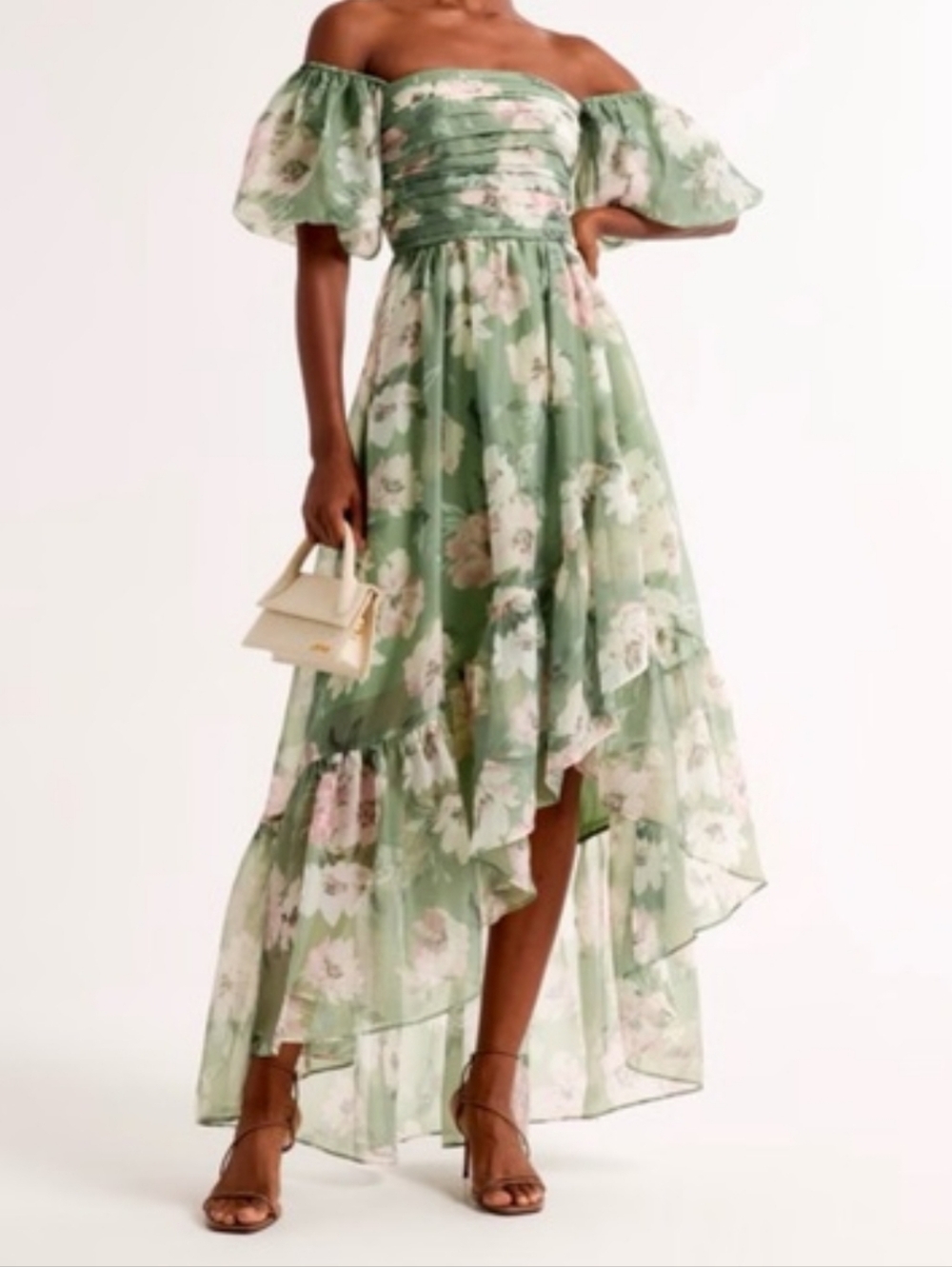 Abercrombie & Fitch Emerson Off The Shoulder Drama Maxi Dress